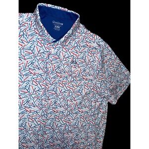 Good Good‎ Polo Shirt Men's XL White Golf Tees Lightweight Stretch Short Sleeve